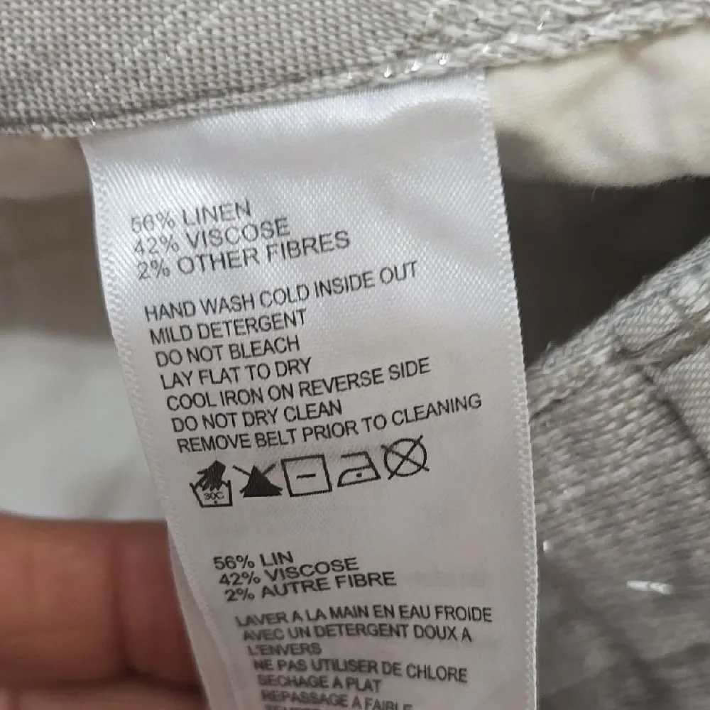 Tommy Bahama Silver‎ Gray Dress Pants Cropped Style 2